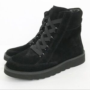 Corso Como Wyndy Combat Bootie Suede Black